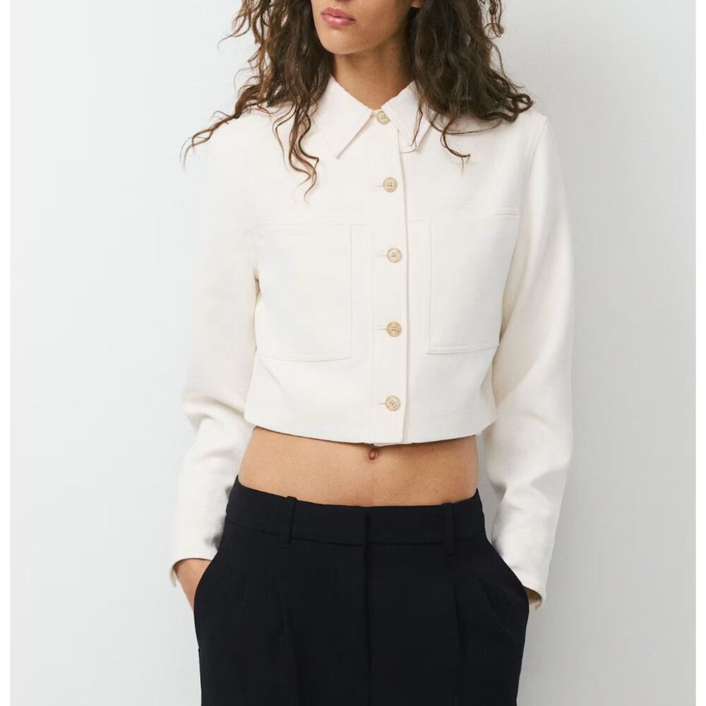 ARTIZIA Wilfred Little Cropped Jacket White X-Small